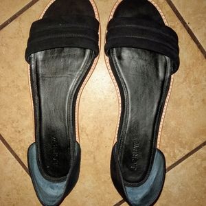 J. Crew Hayes Black Suede Sandals